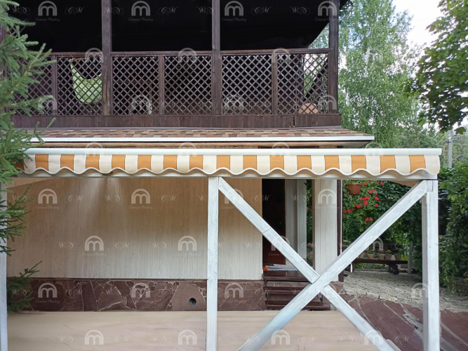 Маркиза выдвижная - кассетная, открытый тип